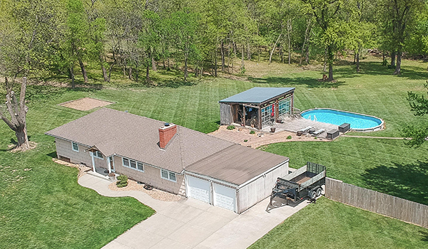 house with yard and pool